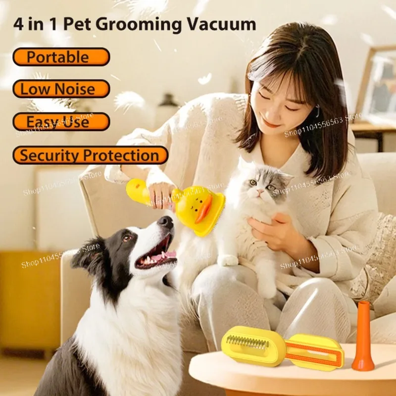 Pet grooming automatic vacuum cleaner, universal hair suction, combing and cleaning machine for cats and dogs