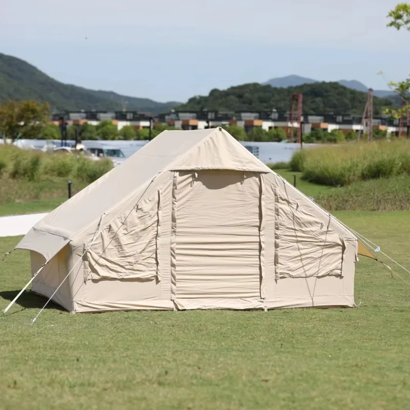 Custom Dustproof Oxford Cloth Large Folding Camping Inflatable Luxury Cabin Tent Waterproof Outdoor Furniture