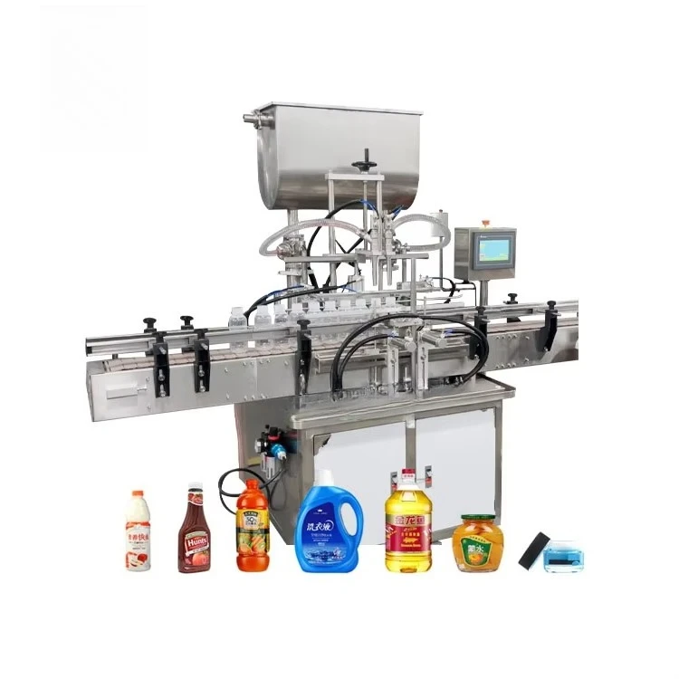 FOODLINE Daily Chemical Factory Automatic Liquid Filling Machine Stable Pump Circulation Auto Quantitative Filling Unit