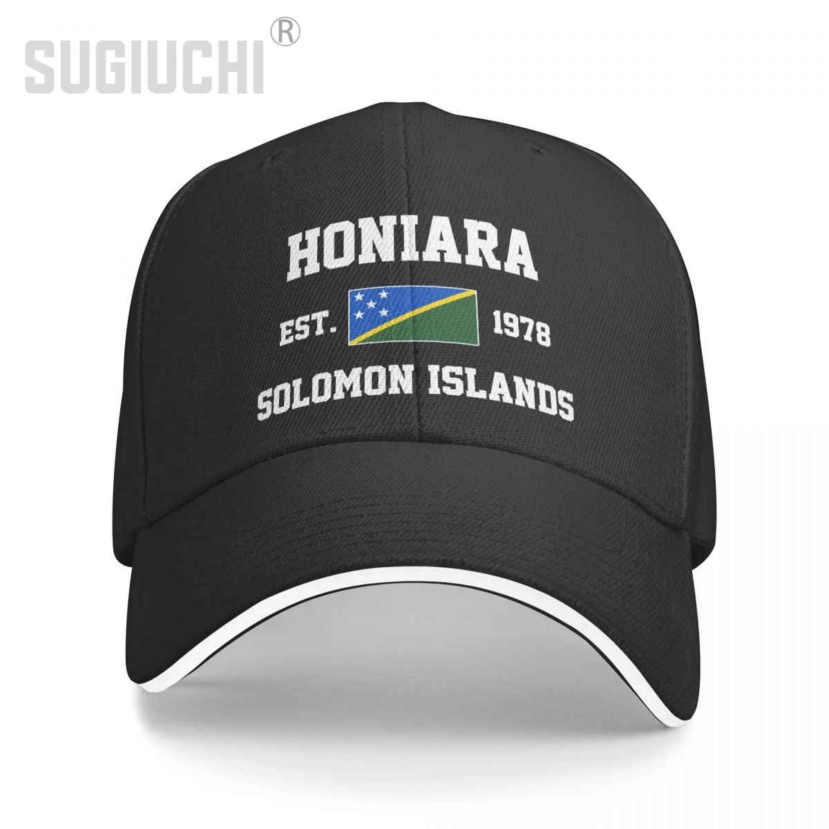 Gorra de béisbol Islas Salomon EST.1978 Honiara Capital hombres mujeres Unisex Hip Hop Sandwich gorras Snapback Golf sombrero pesca