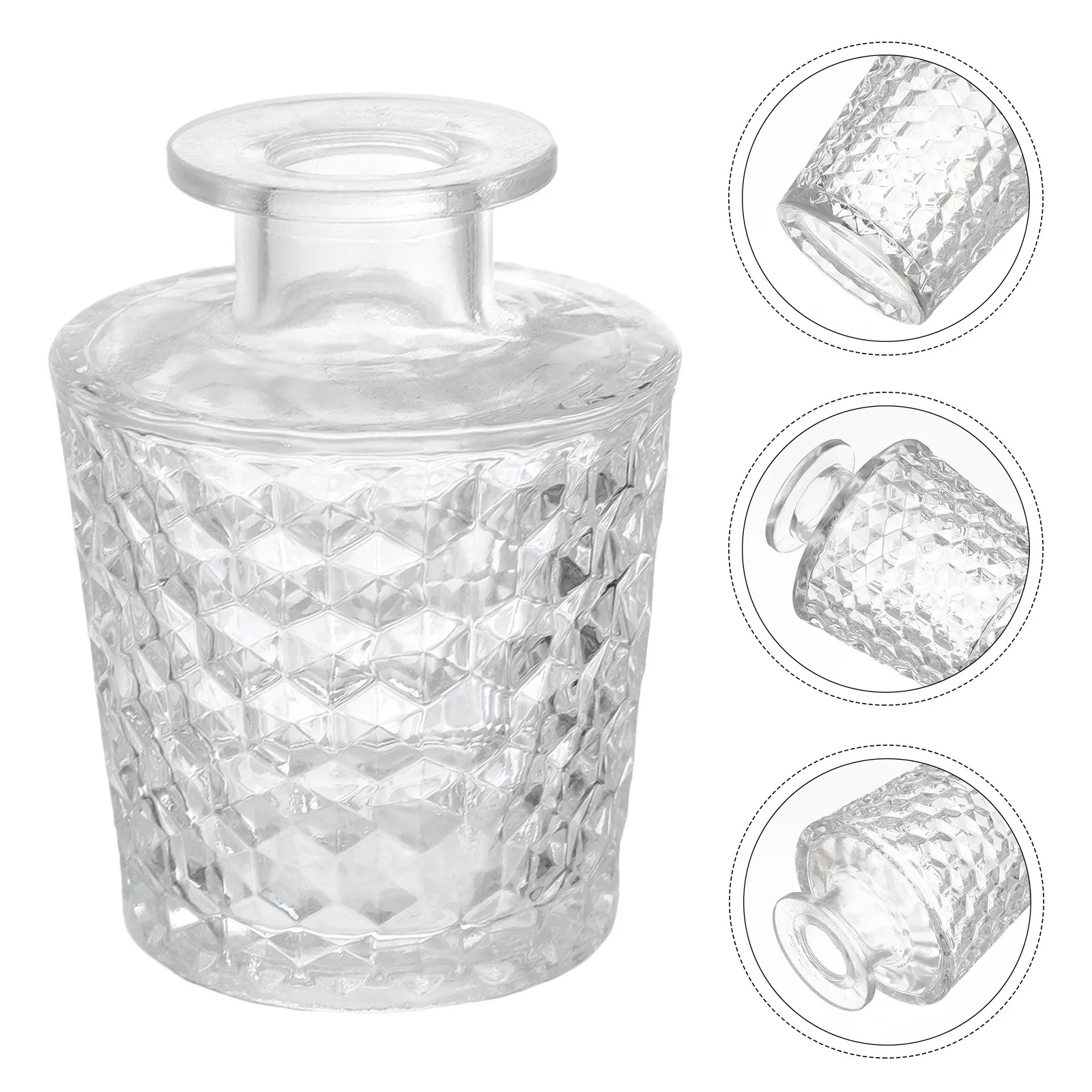 

Стеклянная бутылка-диффузор, прозрачный многоразовый контейнер для ароматерапии, идеально подходит для хранения парфюмерии и эфирных масел, для автомобиля, дома, офиса