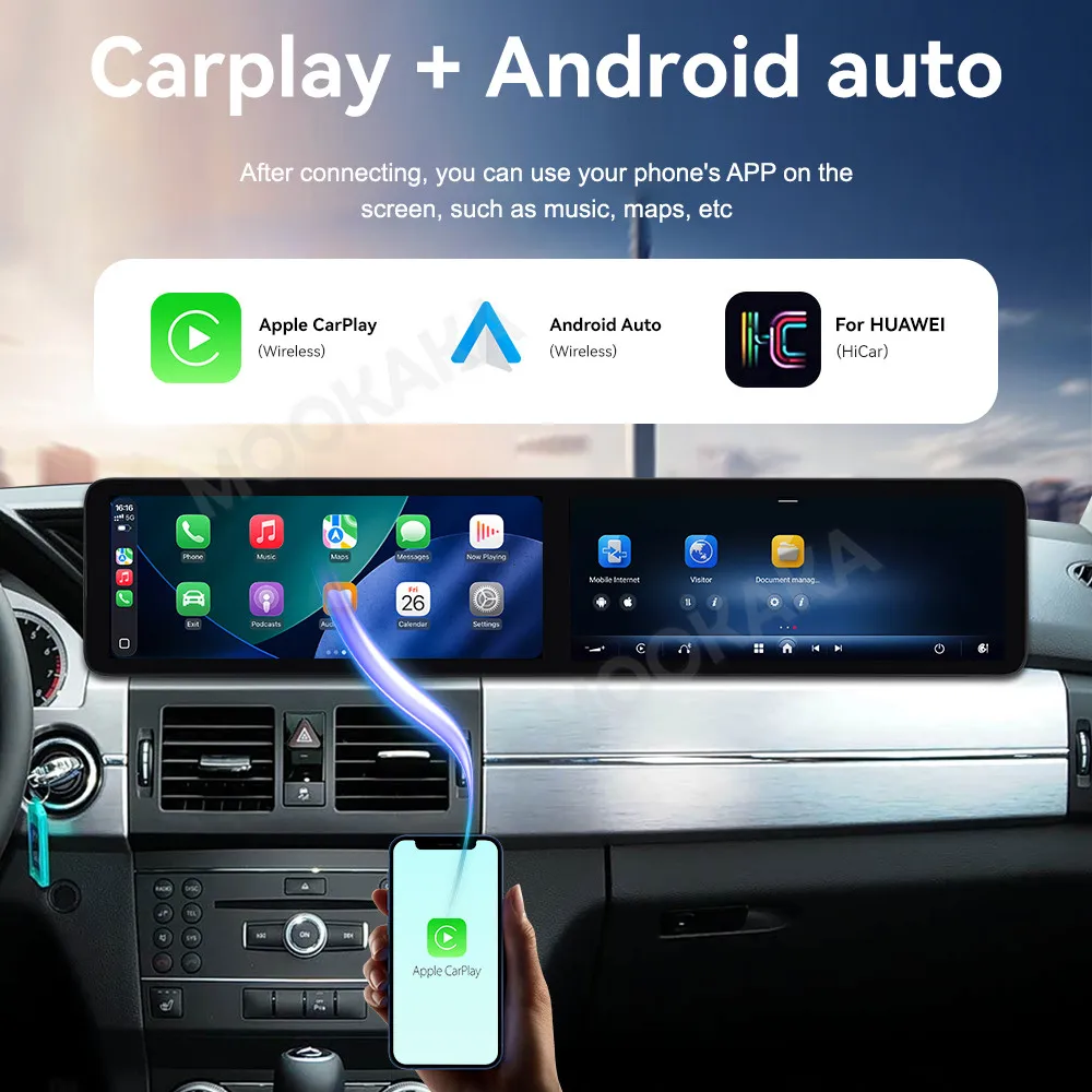 

12.3 Inch Screen Car Radio For Mercedes-Benz GLK 2009-2012 Android GPS Navigation Multimedia Video Stereo Receiver Head Unit