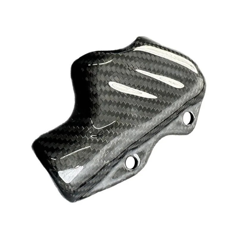 A66P-Motorcycle Carbon Fiber Rear Brake Pump Cover For DUCATI Panigale V4 S R V2 Streetfighter V4/S Protection Cap