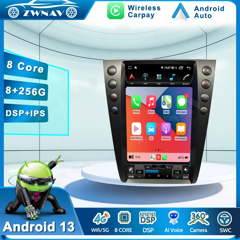 For Lexus GS GS300 GS460 GS350 2005 - 2011 Android Car Radio 2Din Stereo Receiver Autoradio Multimedia Player GPS Navi Head Unit