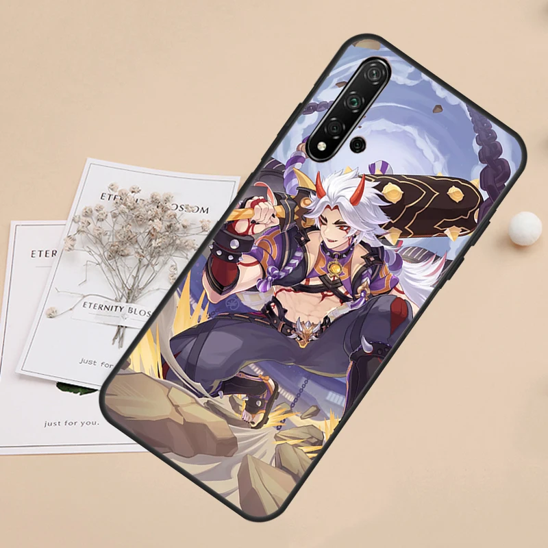 Genshin Impact Arataki Itto Fundas For Huawei Nova 5T 10 9 SE 11i 8i 3i Y90 Y91 Y70 Y60 Y61 P40 Lite P60 P30 Pro Case