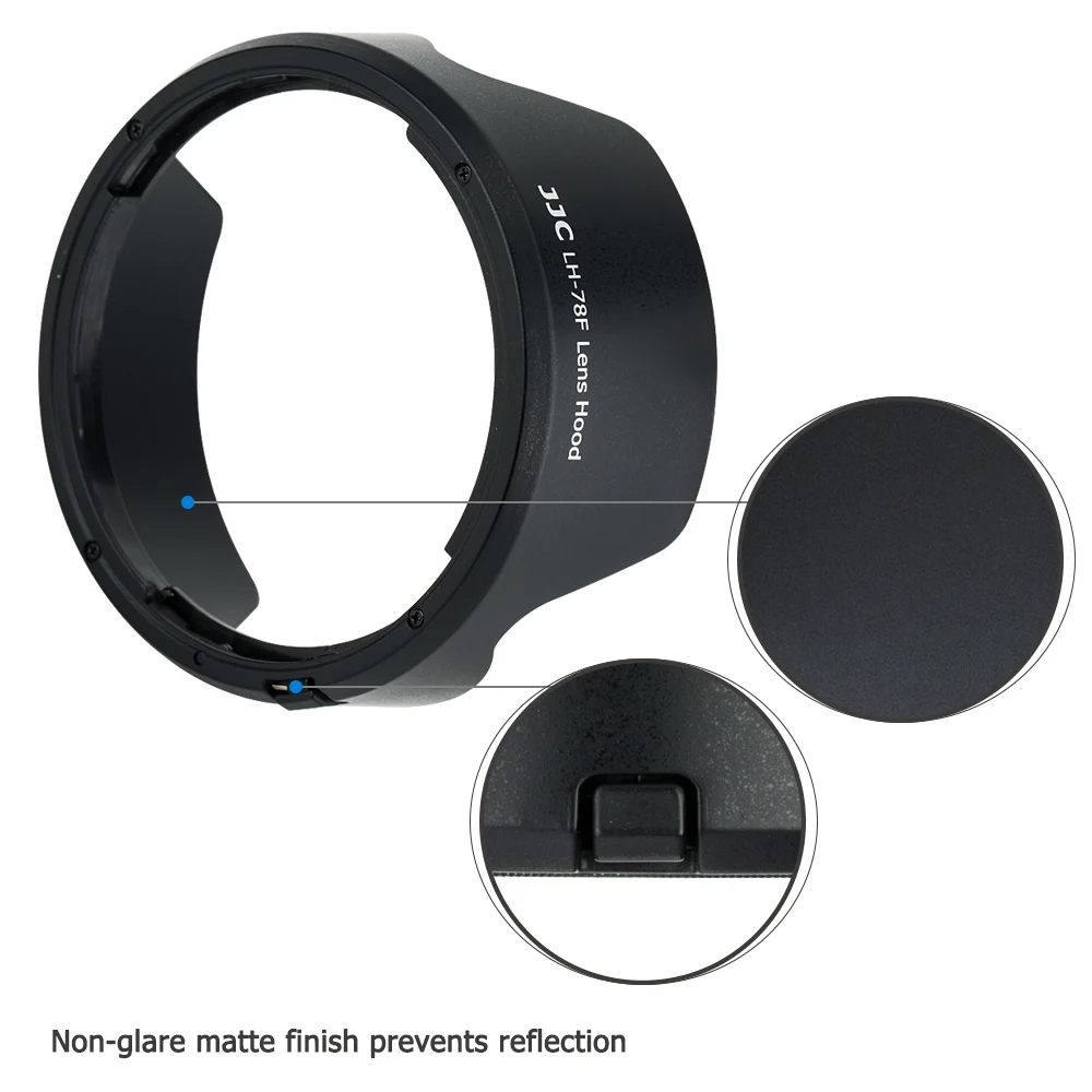 JJC عكسها عدسة هود عدسة الظل لكانون RF 24-240 مللي f4-6.3 هو USM عدسة على EOS R6 R5 RP R Ra C70 كاميرا استبدال EW-78F هود