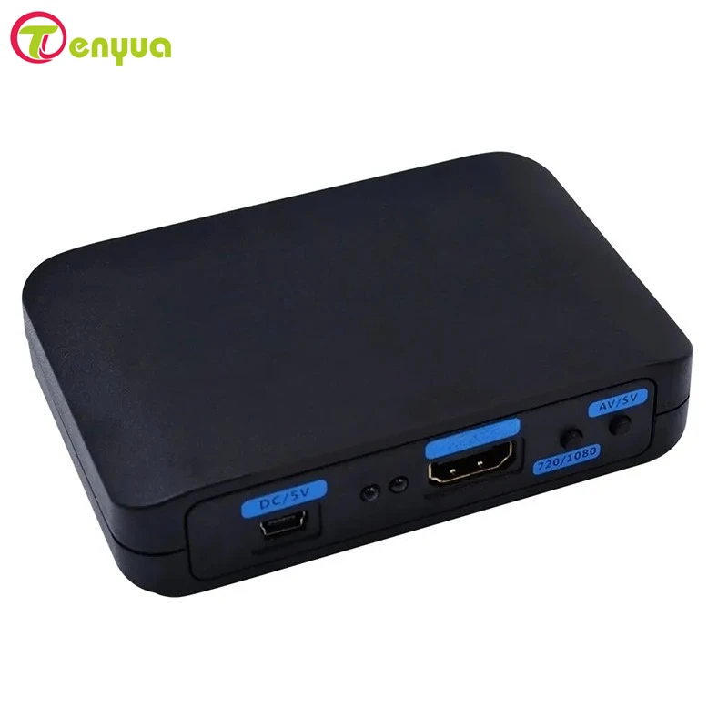 HD to SVideo Converter HD To AV S-Video Audio Vdieo Converter Adapter Support 1080P/ 720P Compatible PS3 For DVD HD TV STB