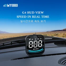 WYOBD G4 Head Up Display LED Auto  Speedometer Smart Digital Alarm Reminder GPS HUD Car  Accessories for All Car