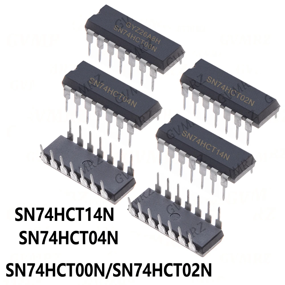 10PCS/LOT 74HCT14 SN74HCT00N SN74HCT02N SN74HCT04N SN74HCT14N DIP 74HCT00 74HCT02 74HCT04