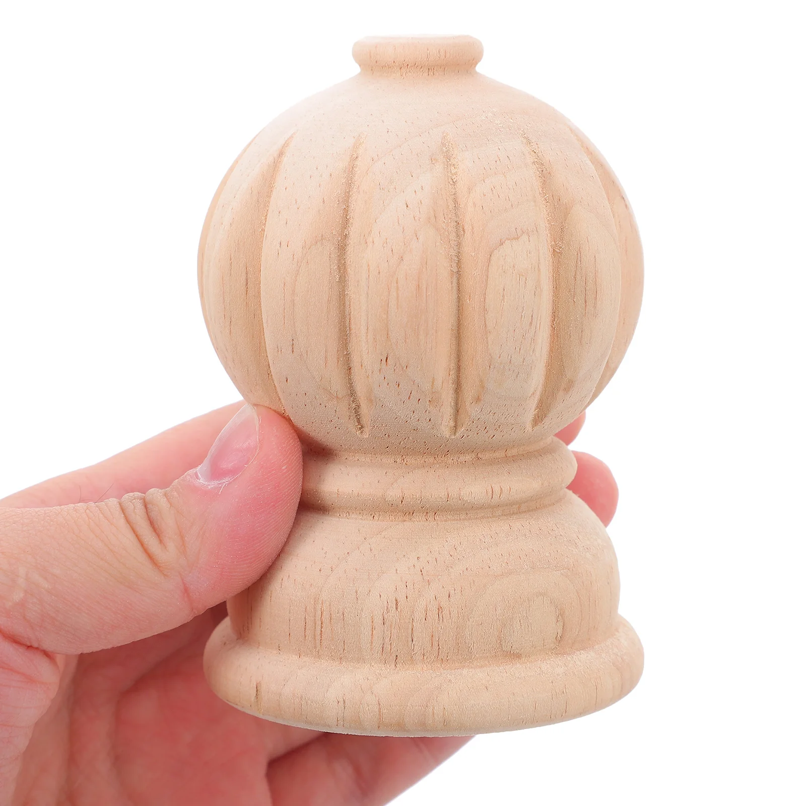 

Wood Carving Decorative Capitals Stair Balusters Post Wooden DIY Pumpkin Spindles