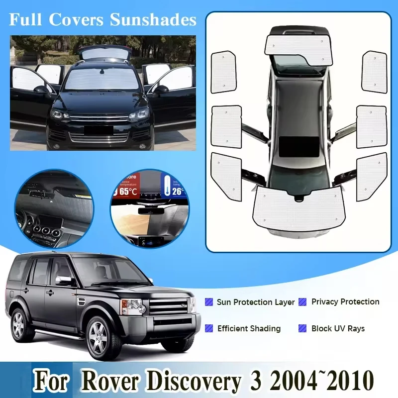 For Land Rover Discovery 3 LR3 L319 2004~2010 Accessories Car Windshield Visor Full Window Sun Protection Anti-UV Shaby Sunshade