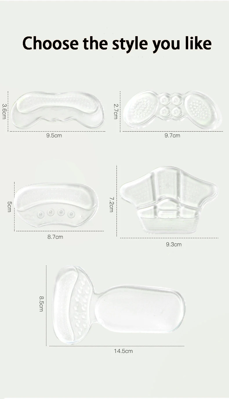 2 Stück/4 Stück Silikon-Ferseneinlagen, Fersenpads, Fersenschutz, größenverstellbar, selbstklebend, rutschfest, Schuh-Einlagen zur Schmerzlinderung, Fußpflege-Einlagen – Detail 14