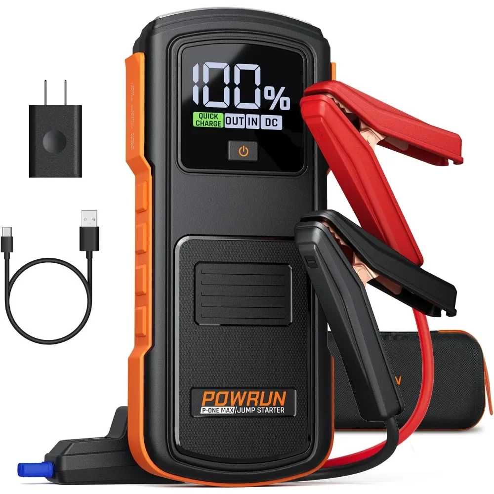 P-ONE MAX Jump Starter, 4000A Portable Jump Box, Car Jump Starter Battery Pack for All Gas or Diesel Engines up to 10.0L