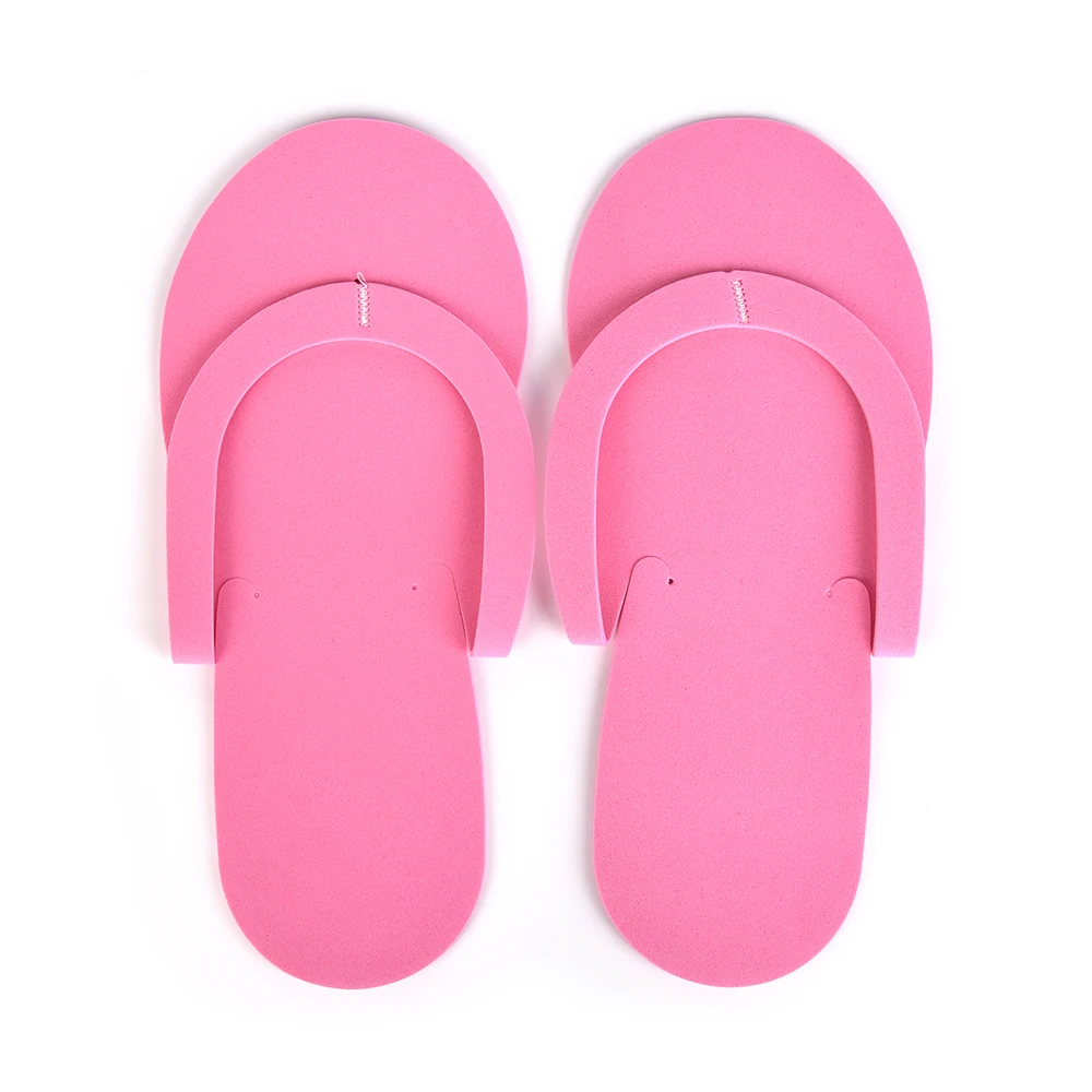 12 Pairs Foam Slippers Salon Disposable Foot Spa Manicure Pedicure EVA Flip Flop Slippers Tools for Indoor Hotel Beauty Usage