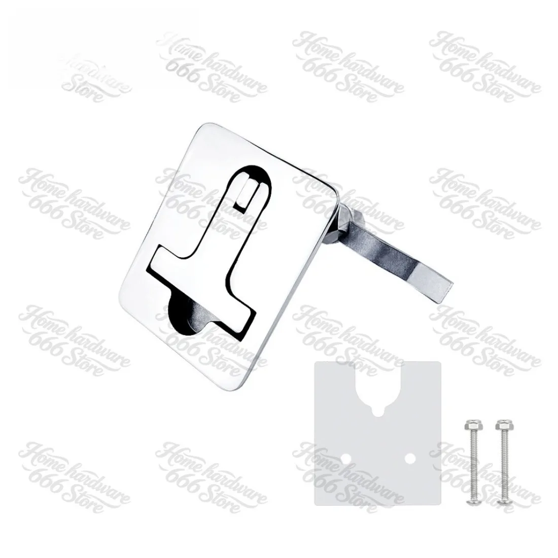 316 Stainless Steel Marine Square Pull Bracelet, Deck Box Cover Door Lock, Floor Lock Hardware