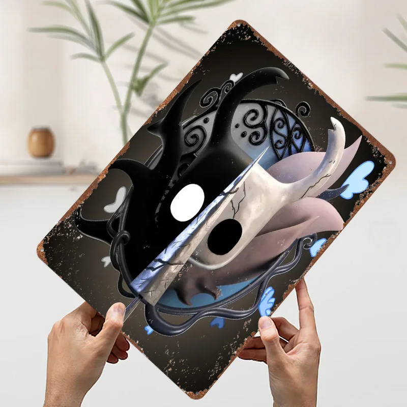 جوفاء فارس Duality المعادن المشارك علامات معدنية جدار الفن المرآب زينة للمنزل مخصص تين تسجيل للديكور المنزل الرجعية #3