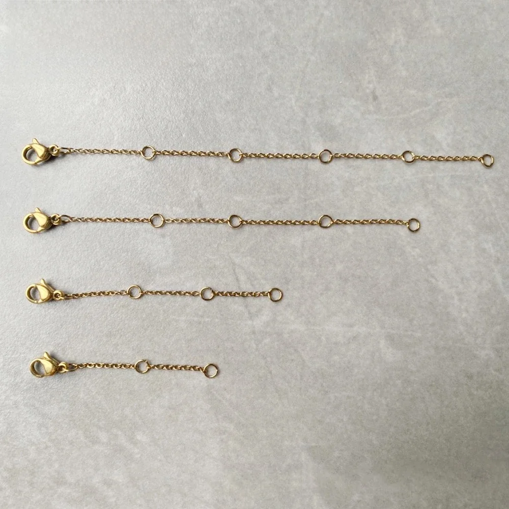 

Stainless Steel Extension Extended Tail Chain Lobster Clasps Connector DIY Jewelry Making Findings Bracelet Necklaces