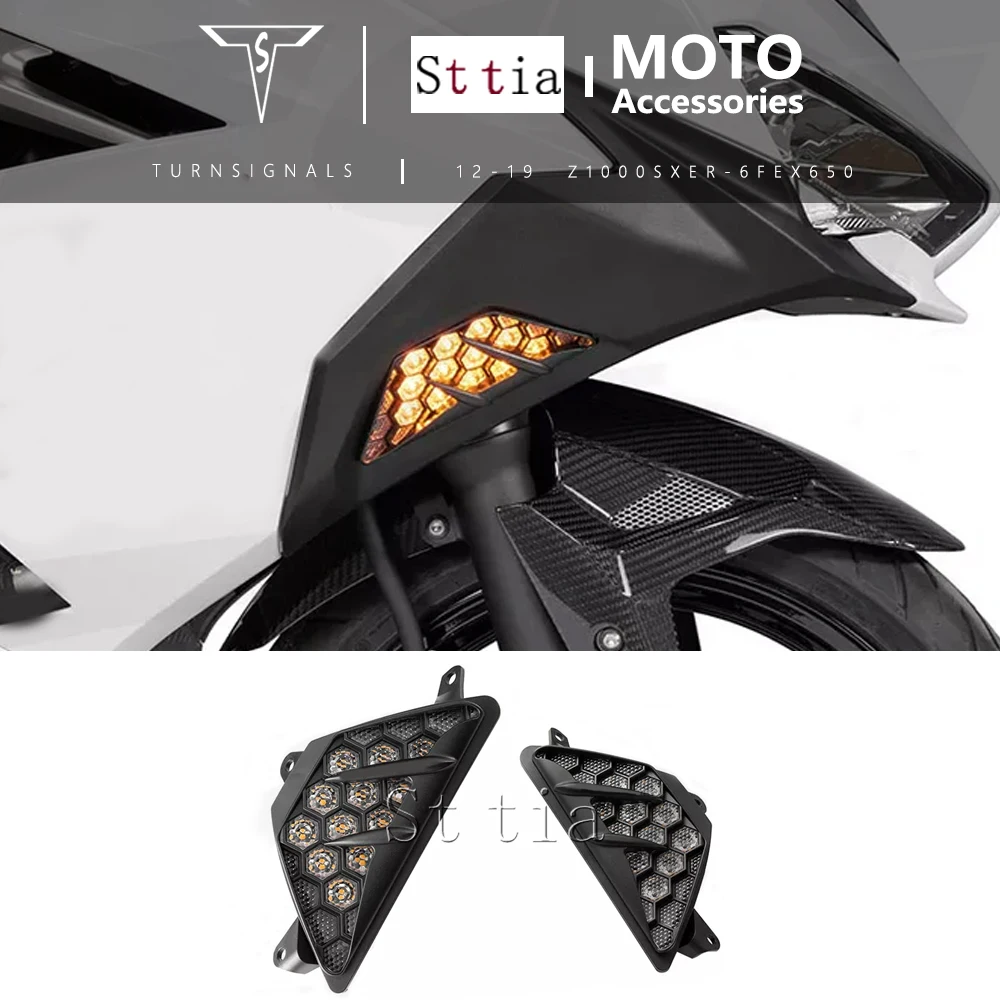 

Передний светодиодный указатель поворота для мотоцикла Kawasaki Z1000SX ER-6F EX650 2012-2019 2017 Z1000 SX ER6F EX 650