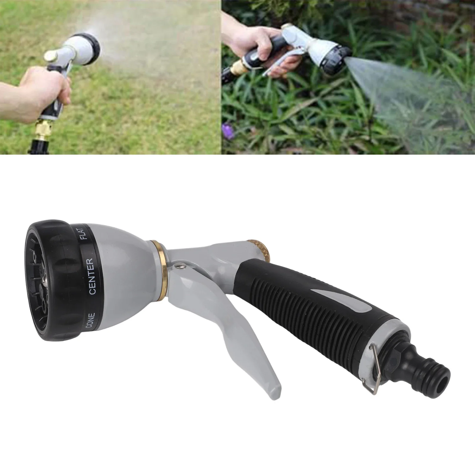 

Heavy Duty Garden Hose Nozzle With 8 Spray Patterns For Versatile Tube Nozzle Sprinkle Tools For Garden Watering Car Washing
