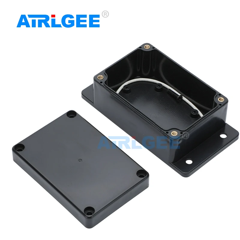 Black Waterproof Junction Box Outdoor Power Box Electrical Project Case Instrument Waterproof Junction Box Housing ABS Plastic