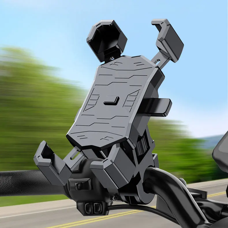 

Motorcycle Phone Holder 360° Rotatable Universal Motorcycle Bicycle Handlebar Stand Mount Bracket For 4.7"-7.1" Smartphones