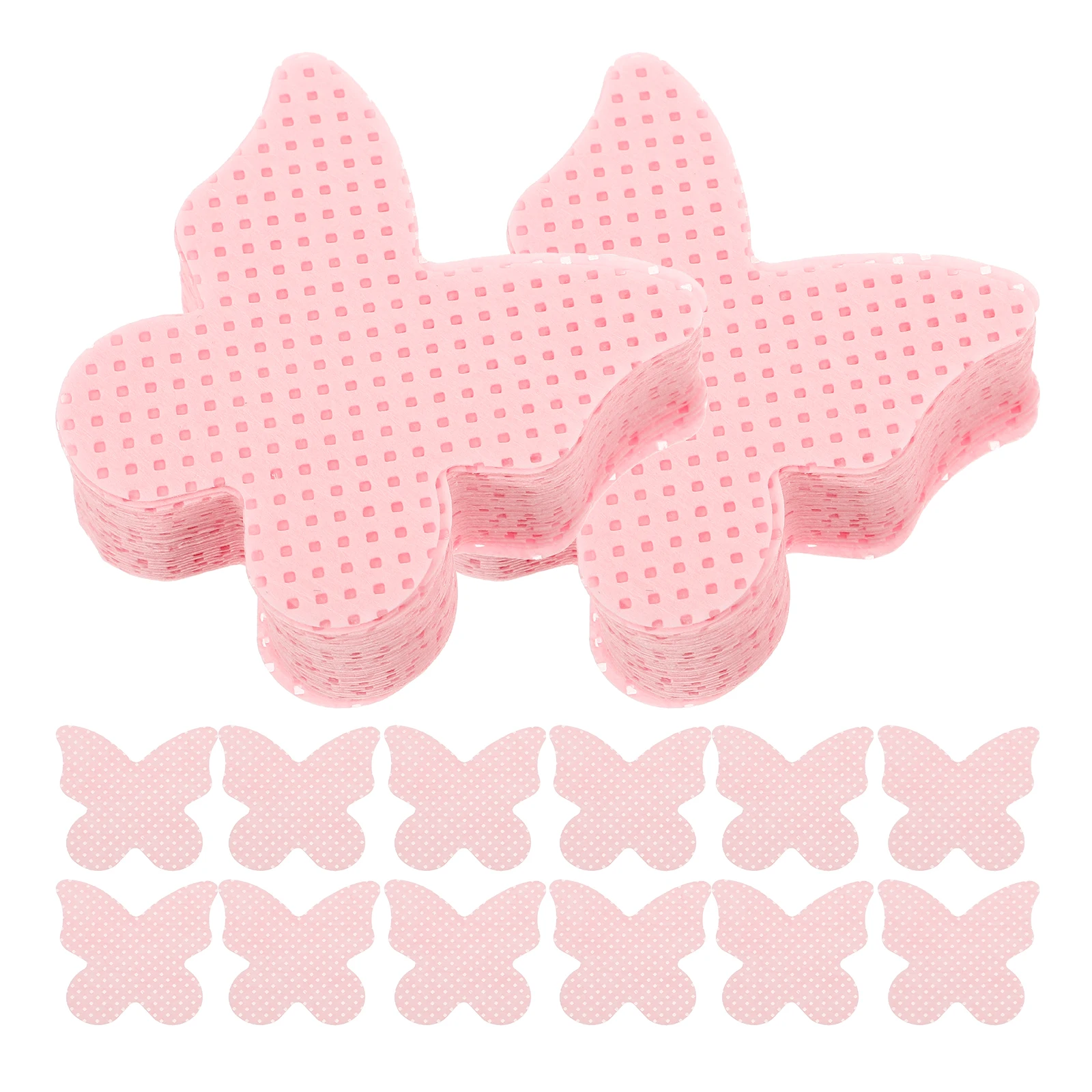 

200 Sheets Nail Polish Remover Pads Lint Free Cleaning Wipes Heart Shaped Cotton Sheets Gel Acrylic Nails Makeup Travel Size
