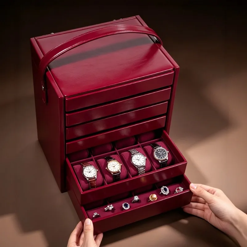 Jewelry Suitcase Inventory Storage Tray Ring Pendant Bracelet Multi-grid Large Capacity Storage Tray