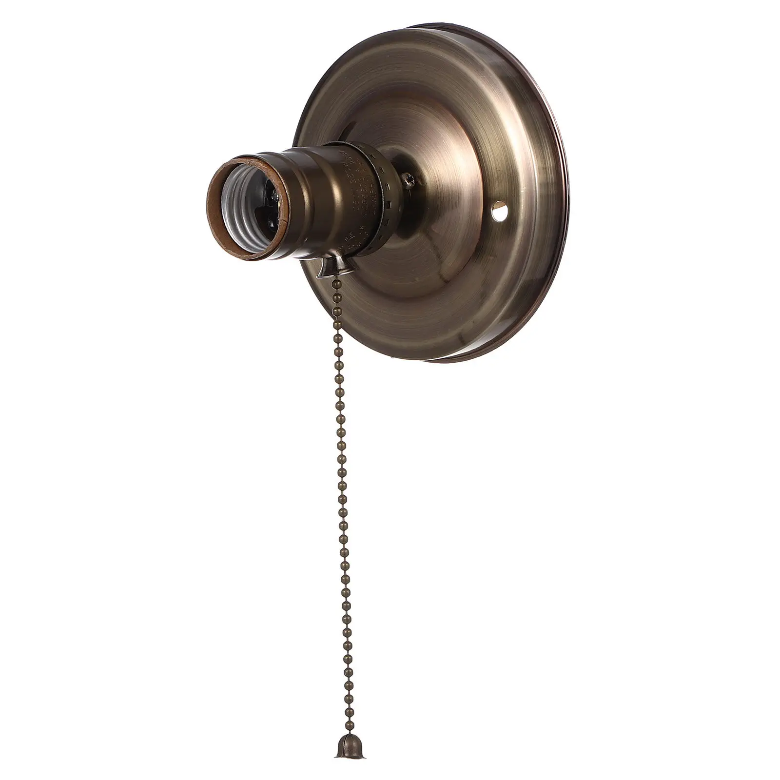 E27 Lamp Holder Socket – Vintage-Style DIY Ceiling Hanging Light Fixture Accessory, Simple Design