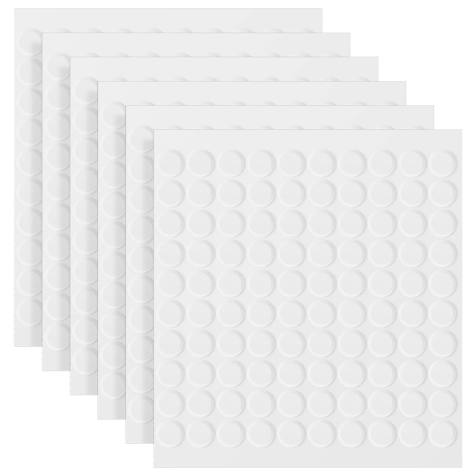 

600 Pcs Transparent Double-sided Tape Sticky Dots for Walls Dispenser Tack Self Adhesive Crafts Acrylic Mason Jar Lids