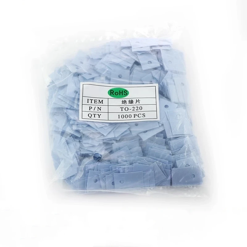 Insulation sheet Silicone sheet TO-220 TO-3P/TO-247 Silicone heat sink Thermal gasket Triode gasket