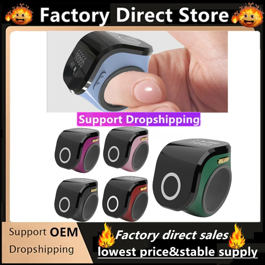 

Smart Digital Counter Clicker Counting Clicker Digital Tally Counter Clear Display For Muslims Tasbeeh Zikr Time Reminder