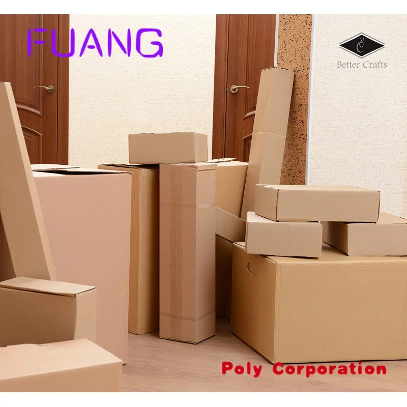 Custom  Cardboard Shipping Boxes Long Corrugated Cartons Paper Supply Tube Packingpacking box for small business