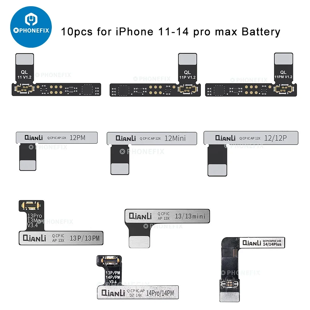 

Qianli Battery Flex Cable iCopy Plus/Apollo FPC External Cable for iPhone 11-14 Battery Corrector Error Health Warning Removeing