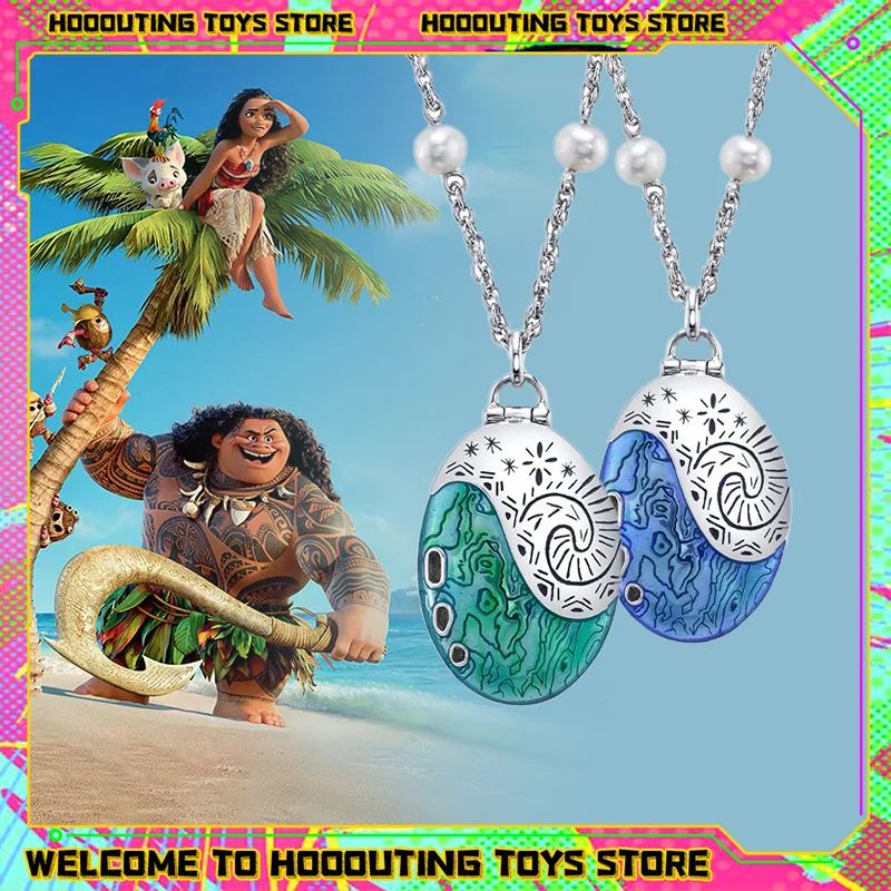 Moana2 Movie Peripheral Creative Cartoon Ocean Shape Necklace Accessories for Boys and Girls with High-looking Holiday Gifts