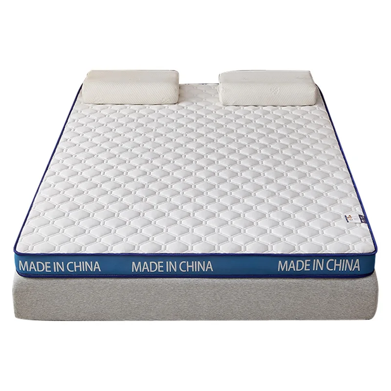 Thick Foldable Memory Foam Latex Mattress Dorm Student Rental Home Guest Floor Sleeping Pad Double Queen Twin Portable White image 4