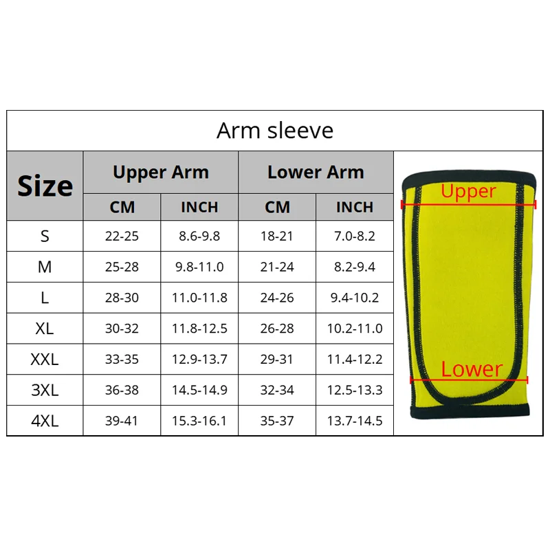 1 Pair Arm Shaper Slimmer Sleeves Arm Trimmer Hot Neoprene Sauna Upper Arm Shaper With Pocket For Workout Weight Loss