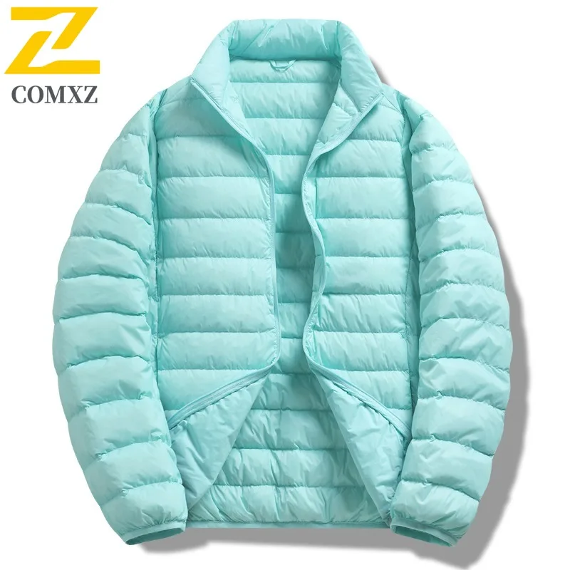 

COMXZ Мужской пуховик Новый однотонный пуховик для катания на лыжах Теплая уличная куртка-пуховик Snow Adventure Минималистичный дизайн Зимняя куртка
