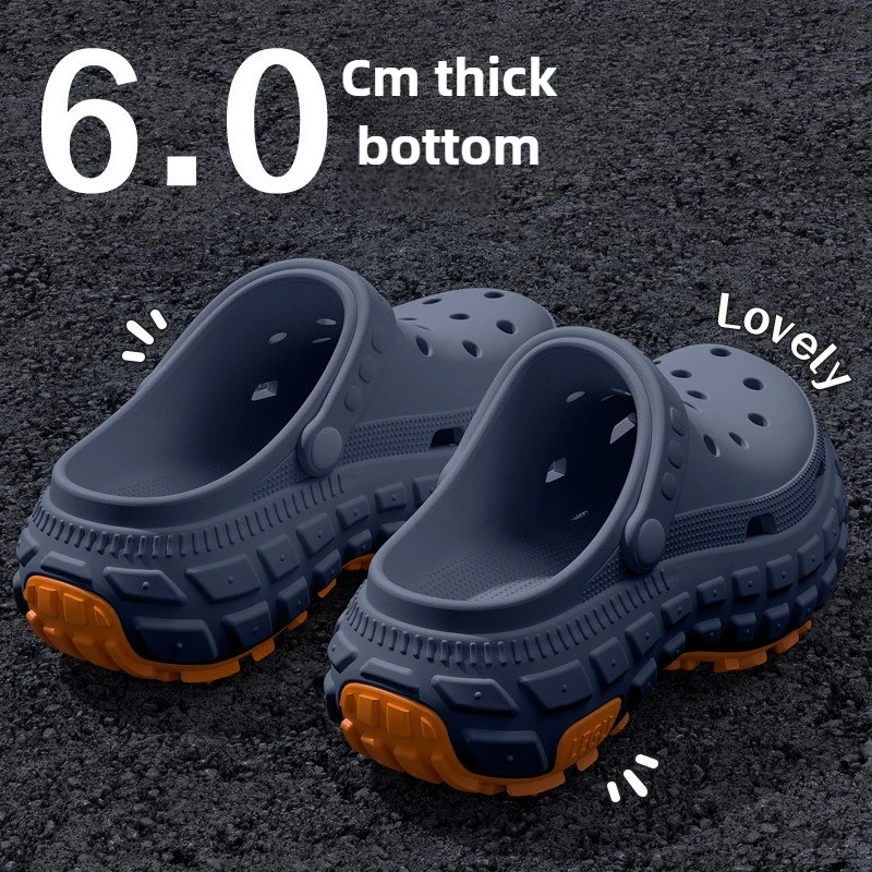 

Men's driving breathable non-slip hole shoes summer new deodorant non-slip outer wear wear wear-resistant fishing beach sandals