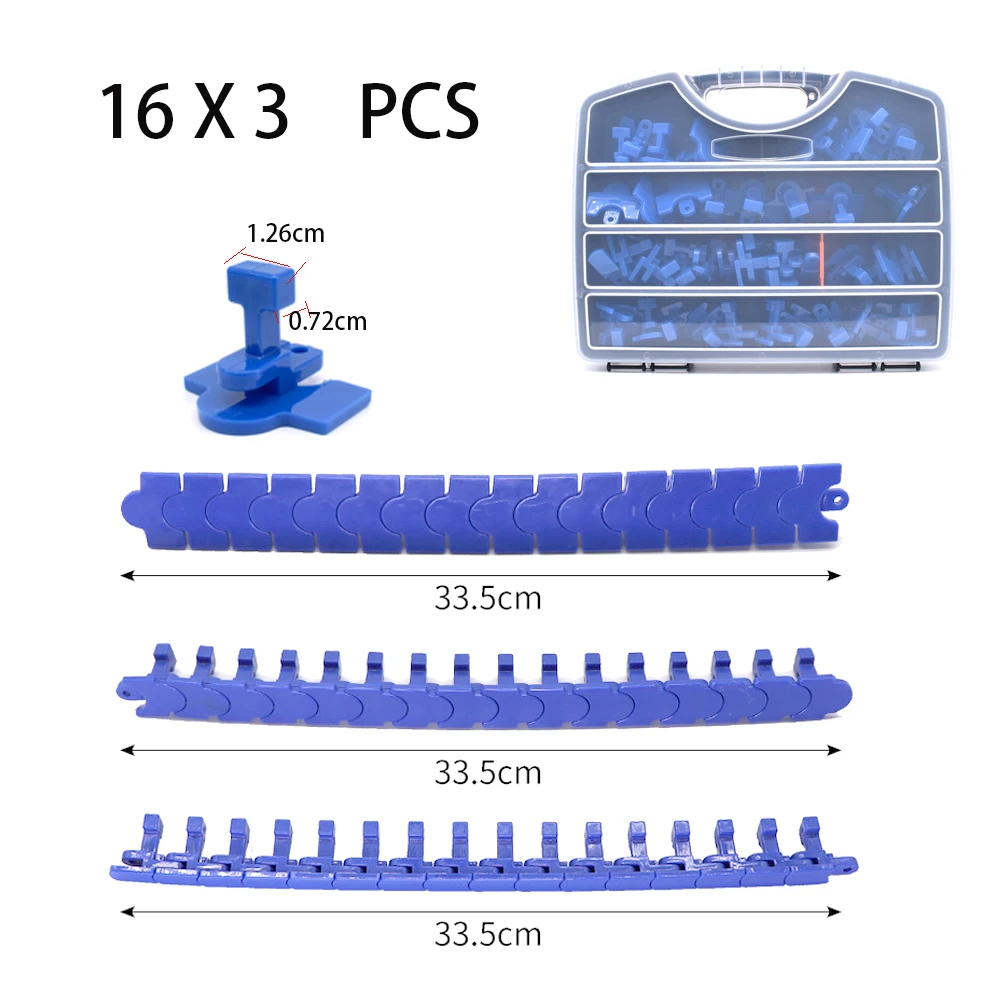 New Glue Tabs Serpentine Bent Puller Tabs Dent Removal Kit For Car Paint-less Dent Repair Tools