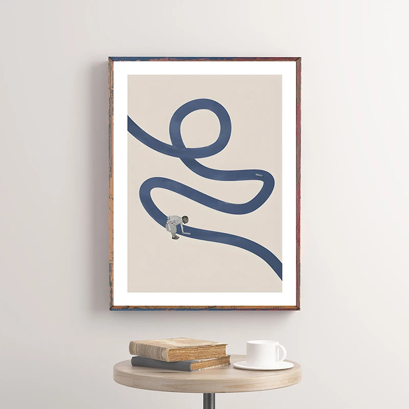 مجردة الكلاسيكية خمر المشارك أنت وأنا وحده طباعة قماش اللوحة الرجعية جدار صورة فنية لغرفة المعيشة ديكور المنزل