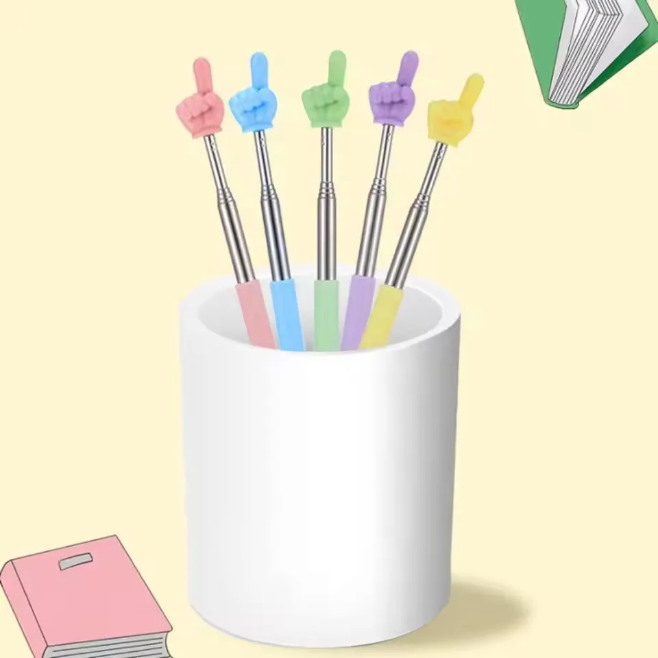Telescopic Reading Finger Stick Whip Command Stick Click To Read Teaching Aids Teachers Classroom Tool Pointer Finger Stick - Image 6
