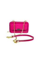 Borsa a tracolla da donna catena fucsia muslimatfunctional Bag Wallet Card Wallet