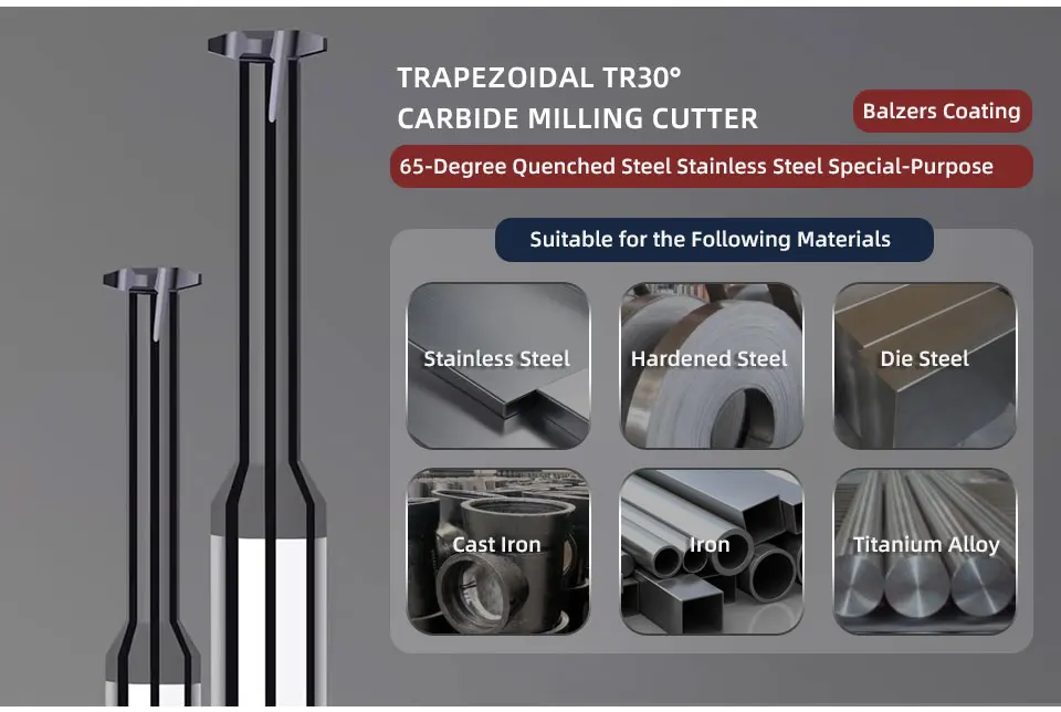 BB-Gewindefräser TR Trapezgewindebohrer CNC-Schaftfräser Lochherstellung Hartmetall BF2055 BK2055 TR8 TR10 TR20 – Detail 4