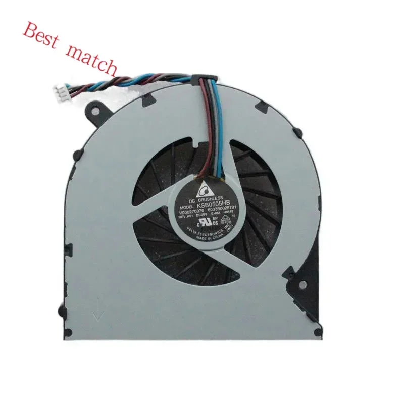 FORНовый оригинальный вентилятор охлаждения процессора ноутбука Toshiba Satellite C855-S5115 L855-S5119 C50D-A C850-T03B V 000270070 KSB0505HB-BK48 FORНовый оригинальный вентилятор охлаждения процессора ноутбука Toshiba Satellite C855-S5115 L855-S5119 C50D-A C850-T03B V 000270070 KSB0505HB-BK48