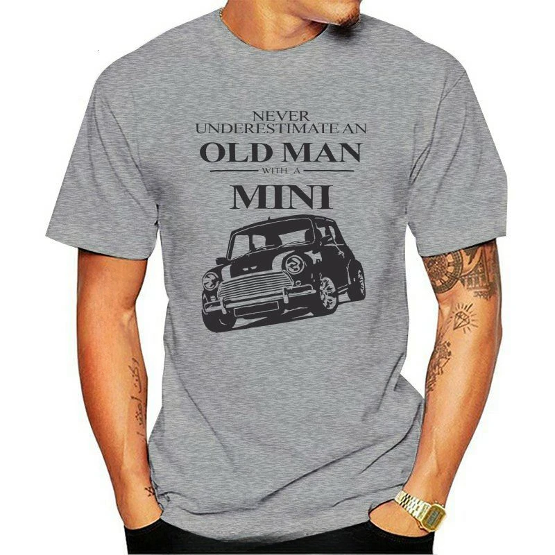 New Old Man With Classic Mini Men Women Vest Unisex T Shirt Cool Casual pride t shirt Unisex Fashion tshirt summer Round Neck