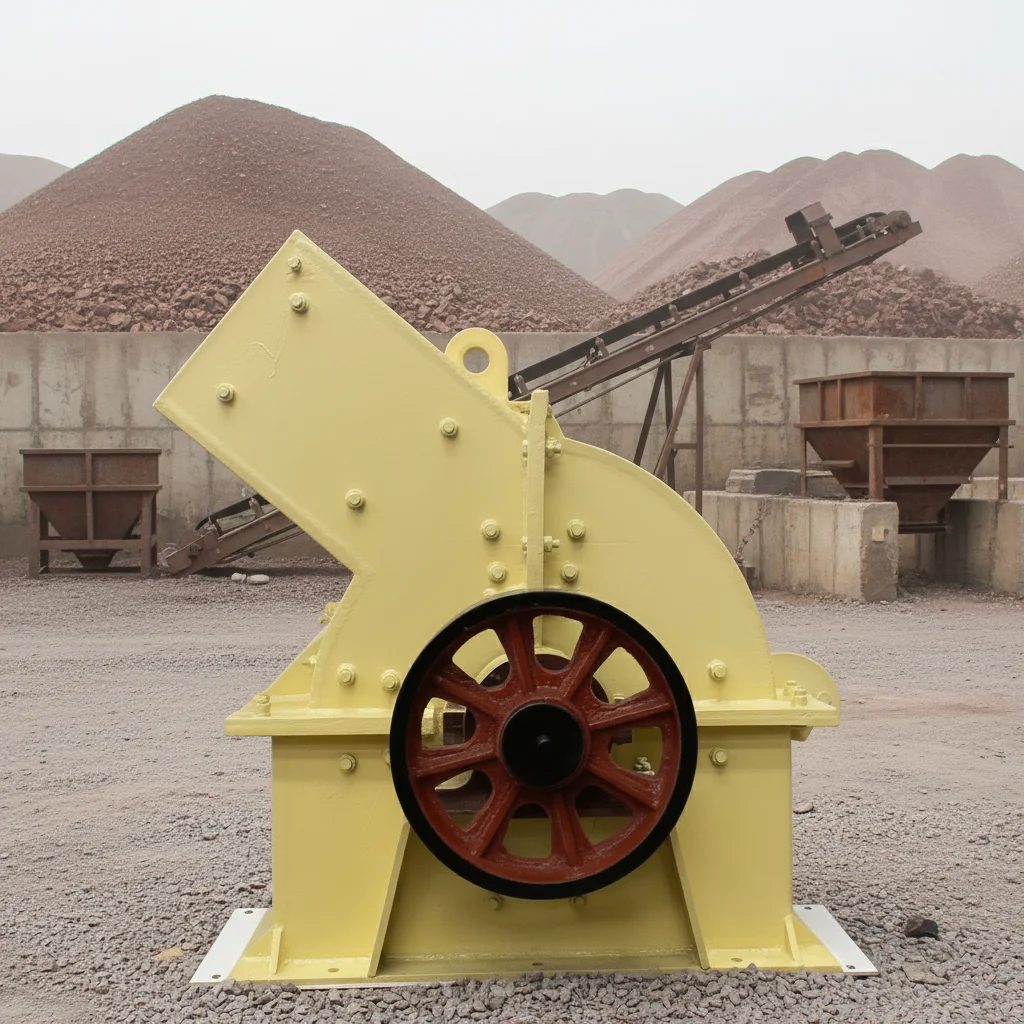 20t/h Small Mobile Hammer Crusher with Motor & Bearing-High Efficiency Mining Grade for River Pebbles/Iron Ore Crushing