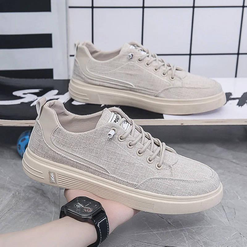 Fashion Breathable Men Casual Shoes Comfortable Lightweight Man Walking Sneakers Non Slip Soft Cloth Running Sport Shoes