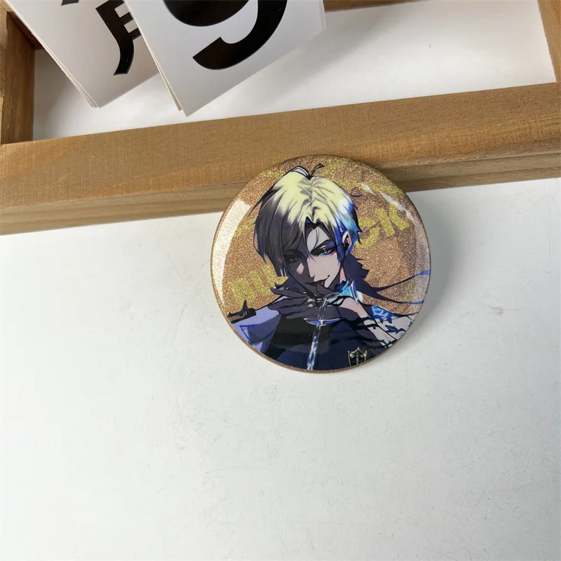 6CM Japan Anime BLUE LOCK Figure Michael Kaiser Isagi Yoichi Itoshi Sae Cosplay Metal Badge Kawaii Bag Pins Fans Christmas Gifts