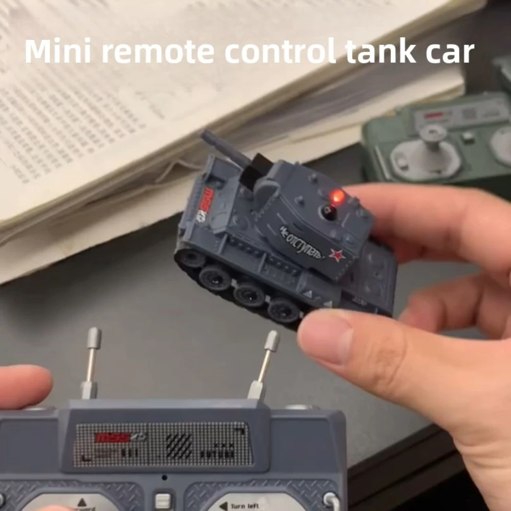 NEW RC Mini Tank Remote Control Track Model Car RTR Tiger Tank Model Simulation Toy Model Birthday Gift for Boys and Girls