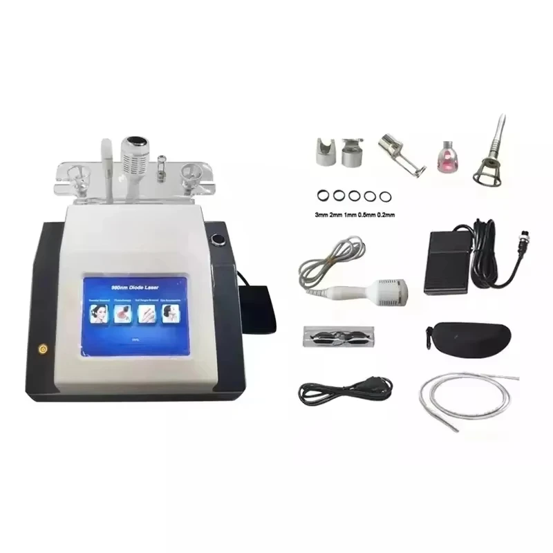 BEST 5 in 1 980nm Diode Laser Vascular Removal Machine Remove Spider Veins 980 Diode Laser Blood Vessels Removal Nail Fungus